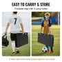 Soccer Rebounder Board, 114.3 x 45.7 cm Portable Soccer Wall with 2 Angles Rebound, Foldable HDPE Kickback Rebound Board, Soccer