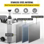 Fudge Warmer 1 Pump Hot Cheese Pump Stainless Steel Cheese Pump 30-110℃ Nacho Cheese Warmer with Heating Block Nacho Cheese Disp
