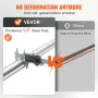 Cargo Bar, Ratcheting Cargo Bar Adjustable from 89" to 104", Heavy-duty Steel Cargo Stabilizer Bar with 309 lbs Capacity, Truck 