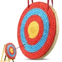 Archery Target, 3 Layers 20" Arrow Target, Traditional Solid Straw Round Archery Target Shooting Bow, Hand-Made Arrows Target,