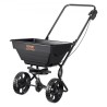 Broadcast Spreader, 25 LB Walk-Behind Turf Spreader with 8" Wheels, Steel Push Fertilizer Spreader, Garden Seeder, and Salt