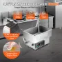 Mobile Fryer Filter, 18L Oil Tank Capacity, Oil Filtration System with 10 L/min Oil Filtration Speed, Mobile Frying Oil Filterin