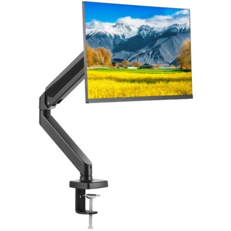 Single Monitor Mount, Supports 13"-32" Screen, Fully Adjustable Gas Spring Monitor Arm, Holds up to 20 lbs, Computer Monitor