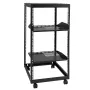 20U Open Frame Server Rack, 58.5-101.6cm/223-40 in Adjustable Depth, Free Standing or Wall Mount Network Server Rack, 4 Post AV 