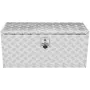 Underbody Truck Box, 36"×24"×24" Pickup Storage Box, Heavy Duty Aluminum Diamond Plate Tool Box with Lock and Keys, Waterproof T