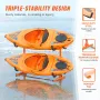 Freestanding Kayak Storage Rack, Kayak Stand for 4 Kayak Canoe Paddleboard, Heavy-duty Steel Kayak Hanger Holder with Padded Arm
