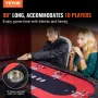 10 spiller sammenklappeligt pokerbord, blackjack Texas Holdem