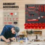 Vægmonterede opbevaringsboks, 30-bin dele rack arrangør garage