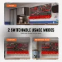 Wall Mounted Storage Bins, 30-Bin Parts Rack Organizer Garage Plastic Shop Tool with Wall Panels/Tool Holders/Hooks, Tool Organi