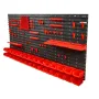 Wall Mounted Storage Bins, 30-Bin Parts Rack Organizer Garage Plastic Shop Tool with Wall Panels/Tool Holders/Hooks, Tool Organi