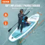 Inflatable Stand Up Paddle Board, 10' x 33" x 6" Wide SUP Paddleboard, with Board Accessories, Pump, Paddle, Fin, Phone Bag, Bac