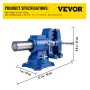 Multipurpose Vise 152mm(6-Inch) Bench Vise 360-Degree Rotation Clamp on Vise with Swivel Base and Head Heavy Duty Multi-Jaw Vise