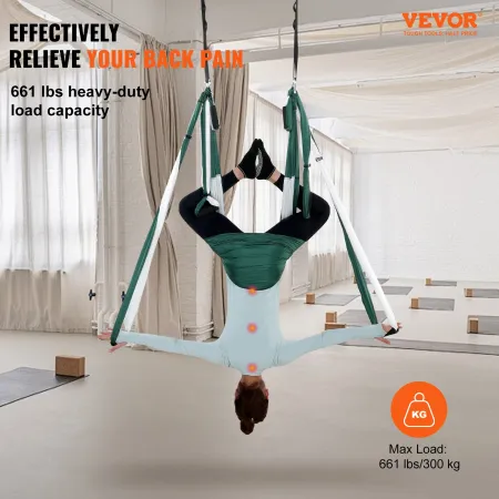 Luft yoga swing sæt, 2,7 yards yoga hængekøje hængende sving