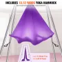 Aerial Yoga Frame & Yoga Hammock, 9.67 ft Height Professional Yoga Swing Stand Comes with 13.1 Yards Aerial Hammock, Max 551.15 