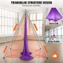 Aerial Yoga Frame & Yoga Hammock, 9.67 ft Height Professional Yoga Swing Stand Comes with 13.1 Yards Aerial Hammock, Max 551.15 