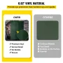 182.9 cm x 182.9 cm Welding Screen with Frame Green Vinyl Portable Welding Curtain with Wheels Light-Proof Welding Protection Sc