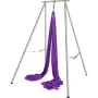 Aerial Yoga Frame & Yoga Hammock, 9.67 ft Height Professional Yoga Swing Stand Comes with 13.1 Yards Aerial Hammock, Max 551.15 