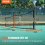Pickleball Net Set, 670.6 cm Regulation Size Portable Pickleball System with Carrying Bag & Balls & Paddles, Weather Resistant S