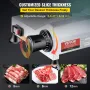 Commercial Meat Slicer, 240W Electric Deli Food Slicer, 10 inch Carbon Steel Blade Electric Food Slicer, 350-400RPM Meat Slicer,