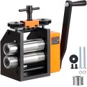 Rolling Mill, 2.95"/75 mm Jewelry Rolling Mill Machine, 1: 2 Gear Ratio, 3-in-1 Multi-function Rolling Mill, 0.03-6.5mm Press