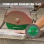 Core Drill Bit, 10.8 cm Wet Diamond Core Drill Bits, 35.6 cm Drilling Depth Concrete Core Drill Bit with Saw Blade, 3.2 cm-7 Inn