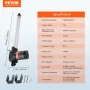 Lineær aktuator 12V 14in Heavy Duty 1320lbs/6000N 0,19 "/s IP44