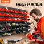 Vægmonterede opbevaringsbakker, 48-bin dele rack arrangør