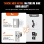 Front Door Handle and Deadbolt Set, Satin Nickel Square Handle Set with Lever Door Handle, Single Cylinder Entry Door Handle wit