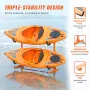 Freestanding Kayak Storage Rack, Kayak Stand for 2 Kayak Canoe Paddleboard, Heavy-duty Steel Kayak Hanger Holder with Padded Arm