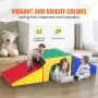 Single Tunnel Climber, Toddler Playset, Foam Climbing Blocks for Toddlers, Kids Tunnel Maze with Stairs and Ramp, Indoor for Tod
