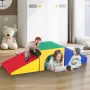 Single Tunnel Climber, Toddler Playset, Foam Climbing Blocks for Toddlers, Kids Tunnel Maze with Stairs and Ramp, Indoor for Tod