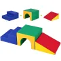 Single Tunnel Climber, Toddler Playset, Foam Climbing Blocks for Toddlers, Kids Tunnel Maze with Stairs and Ramp, Indoor for Tod