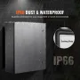 Steel Electrical Box, 60x50x20 cm, 304 Stainless Steel Electrical Enclosure Box, Wall-Mounted Outdoor Electrical Electronic Equi