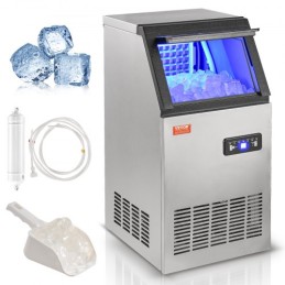 Commercial Ice Maker Freestanding Cabinet Machine 100lbs/24H 45 Ice Cubes