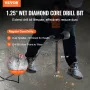 Core Drill Bit, 1-1/4" Wet Diamond Core Drill Bits, 14" Drilling Depth Concrete Core Drill Bit, 5/8"-11 Inner Thread, Laser Weld