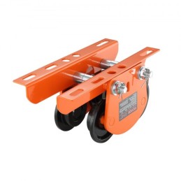 Electric Hoist Manual Trolley, 2200 lbs/1 Ton Capacity for PA200 PA250 PA300 PA400 PA500, Push Beam Trolley with Dual Wheels,