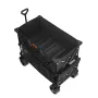 Foldable Double Decker Wagon, 400L Collapsible Wagon Cart with All-Terrain Wheels, Heavy Duty Folding Wagon Cart 350-450 lb Weig