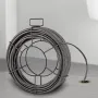 Drain Cleaning Cable 100 Feet x 3/8 Inch Solid Core Cable Sewer Cable Drain Auger Cable Cleaner Snake Clog Pipe Drain Cleaning C