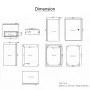 Steel Electrical Box, 40x30x25 cm, 304 Stainless Steel Electrical Enclosure Box, Wall-Mounted Outdoor Electrical Electronic Equi