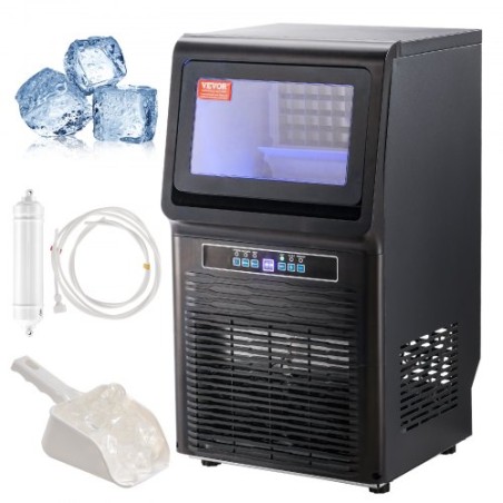 Commercial Ice Maker Freestanding Cabinet Machine 70lbs/24H 36 Ice Cubes