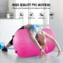 Air Mat Tumble Track Air Spot, Round Inflatable Air Roller, Air Barrel Gymnastic Equipment with Electric Pump, Tumbling Backbend