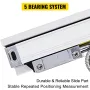 2 precision linear scales with lengths of 250mm and 1000mm (10 inch and 40 inch)