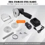 Electric Shawarma Knife, 80W Cordless Battery Professional Turkish Knife, Commercial Stainless Steel Gyro Cutter, Doner Kebab Me