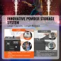 Cold Spark Machine, 700W Output Fireworks Controller, 6.6-16.4ft Adjustable Height, with Advanced DMX System,LED Screen,Portable