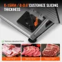 Kødskiver, 180W Electric Deli Food Slicer med 7,5 "SUS420