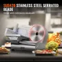Kødskiver, 180W Electric Deli Food Slicer med 7,5 "SUS420