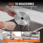 Kødskiver, 180W Electric Deli Food Slicer med 7,5 "SUS420
