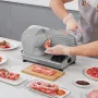 Kødskiver, 180W Electric Deli Food Slicer med 7,5 "SUS420