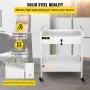 Labvogn, 2 lags rustfrit stål Utility Cart Medical Cart 2