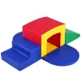 Toddler Climbing Toys Indoor, 5 Piece Climb, Crawl and Tunnel Soft Play Equipment, Foam Climbing Toys, Kids Tunnel Maze with Sta